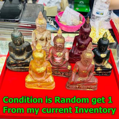 Large Buddha Statue Crystal Leklai Naga Eye Healing Hin Kruhod Thai Amulet 16718